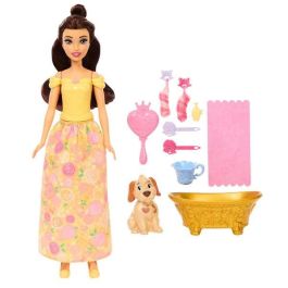 Mattel Princesa Bella Y Baño Mascota JFC42 Disney Princess Muñeca y Perrito con Accesorios