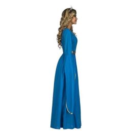 Disfraz princesa medieval azul vestido y diadema talla XL Disfraz princesa medieval azul vestido y diadema talla XL