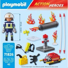 Bombero Con Bomba De Agua Action Heroes 71826 Playmobil Bombero Con Bomba De Agua Action Heroes 71826 Playmobil