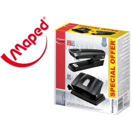 Maped Grapadora Essential Metal 25H Ref: 354311 + Perforadora 2 Agujeros 35H Ref: 402411 Negro Precio: 9.9499994. SKU: B1AMACC5Z6