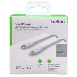 Belkin CAA003BT2MWH Cable USB-C a Lightning BOOST?CHARGE 2M Blanco