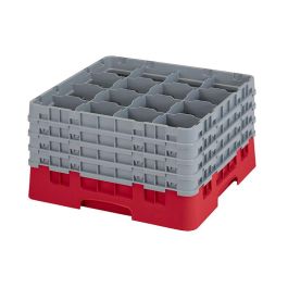 CAMBRO - 16S900-163 - Cesta de lavado 16 comp. 4 alturas - 10,9 cm Ø máx. - alt. máx. 24,1 cm - 50 x 50 x 26,7 cm - Rojo Precio: 92.69000026. SKU: B1BJBGB45W