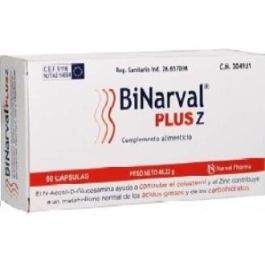 NARVAL PHARMA, S.A. Binarval Plus Z 60Cap. Complemento Alimenticio para Colesterol y Metabolismo de Grasas Precio: 46.4999997. SKU: B1HMXR9YJL