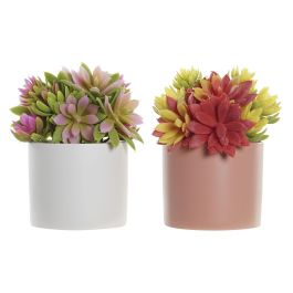 DKD Home Decor Planta Artificial Lotus Decorativa de PE y Gres, Colores Surtidos (Blanco, Coral, Rosa, Amarillo), 17x19x18 cm - Set 4 Unidades Precio: 26.6442. SKU: B17C8XQ556
