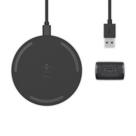 Belkin WIA001VFBK Cargador inalámbrico Boost Charge Smartphone, Carga rápida Quick Charge 3.0, Interior, Negro