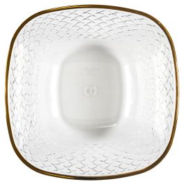 Home Deco Factory Ensaladera Plástico 3 L Mirage con ribete dorado