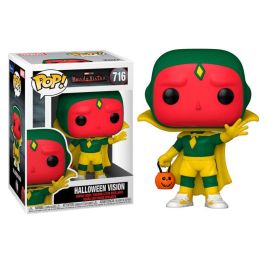 FUNKO Figura POP Marvel WandaVision Vision Halloween Vinilo 9cm en Caja Regalo
