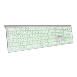 Teclado Inalámbrico Subblim Master/ Plata y Blanco