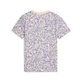 Camiseta de Manga Corta Infantil Puma Tweenerverse Aop Beige L