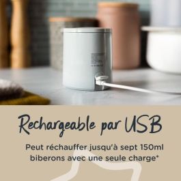 Tommee Tippee TOM5010415237705 LetsGo Calentador de biberones eléctrico portátil, recargable USB, ligero Tommee Tippee TOM5010415237705 LetsGo Calentador de biberones eléctrico portátil, recargable USB, ligero