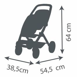 Smoby SMO3032162532218 Cochecito Gemelar Maxi-Cosi Rosa – Juguete para Niñas a partir de 3 años