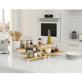 Confortime Set 2 Estantes Cocina 30x24.5x12.3 cm y 30x22 cm (6 Unidades)