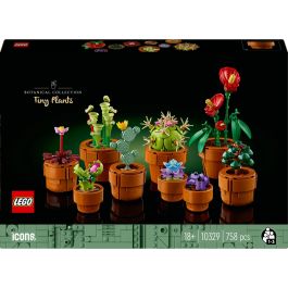 LEGO 10329 Plantas Diminutas Icons: Set de Construcción Adorno Floral para Adultos, 9 Especies Exóticas Sin Mantenimiento