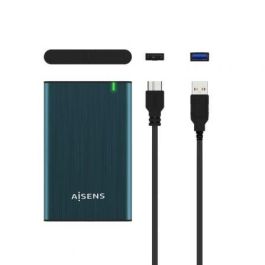 Aisens ASE-2525PB Caja Externa para Disco Duro 2.5" USB 3.0 SATA, sin Tornillos, Aluminio, UASP, Compatible SSD, Azul Aisens ASE-2525PB Caja Externa para Disco Duro 2.5" USB 3.0 SATA, sin Tornillos, Aluminio, UASP, Compatible SSD, Azul