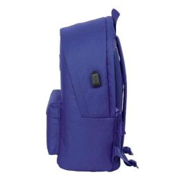 Safta Mochila Doble Portatil 15,6" + USB Teen Dark Blue 31x44x18 cm