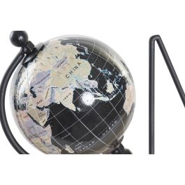 DKD Home Decor Perchero Pared Industrial Planet Loft Negro 8 x 21 x 36 cm (2 Unidades)