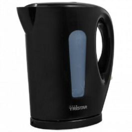 Tristar WK-3384 Hervidor de Agua 2200W, Capacidad 1.7L, Plástico Negro, Apagado Automático, Protección Ebullición Seco, Filtro Cal