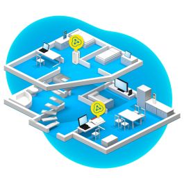 AVM FRITZ! Powerline 1260E Adaptador Powerline WiFi 1200 Mbit/s con Puerto Ethernet Gigabit Blanco 1 Unidad
