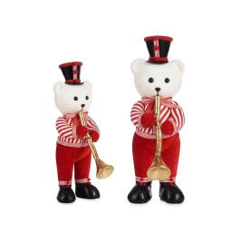 Figura Oso Navideño Con Trompeta 46Cm Krist+ (2 Unidades) Precio: 73.78999991. SKU: B12JE66K2P