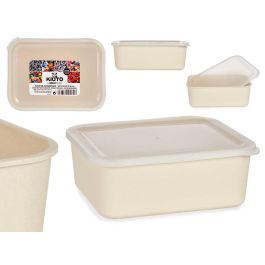 Arte Regal Recipiente Grande de Bambú Natural con Tapa de Plástico 23x16.5x7 cm, Amarillo - No Apto para Alimentos (6 Unidades) Precio: 31.89000012. SKU: B169LJ5DFF