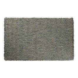 DKD Home Decor Alfombra de Yute y Lana Turquesa Tejida a Mano 140 x 200 cm