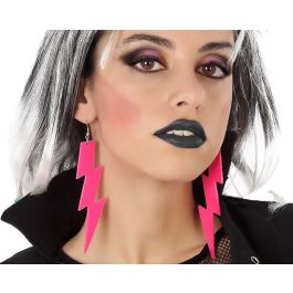 Pendientes Neón Rosa Rock & Roll Mujer Adulto Precio: 1.49999949. SKU: B15BYZSL9F