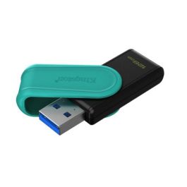 Kingston Technology DataTraveler 128GB Portable USB 3.2 Gen 1 Exodia S (Black/Turquoise) Kingston Technology DataTraveler 128GB Portable USB 3.2 Gen 1 Exodia S (Black/Turquoise)