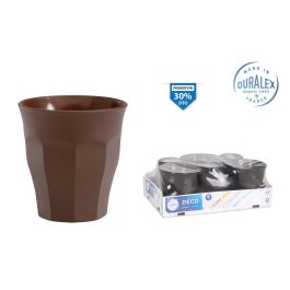 Duralex Vaso Picardie Marrón 9 cl, ø6.5 x 6.7 cm (48 Unidades)