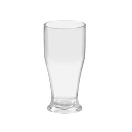 Leknes Set 4 Vasos Cerveza 520 ml, Plástico Transparente - 17.5x18x17.5 cm (Set de 12)