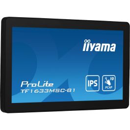 iiyama TF1633MSC-B1 Monitor Táctil 15.6" Full HD (1920x1080) IPS 5ms HDMI DisplayPort USB Negro