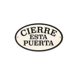 Placa Magnet & Steel Cierre esta Puerta 16,3 x 9,5 cm Precio: 19.49999942. SKU: B1F53AJHPT