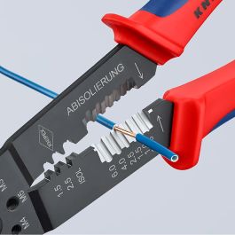 Knipex 9722240sb Alicates para entallar terminales, acero especial, 240x62x25mm, electricidad Knipex 9722240sb Alicates para entallar terminales, acero especial, 240x62x25mm, electricidad