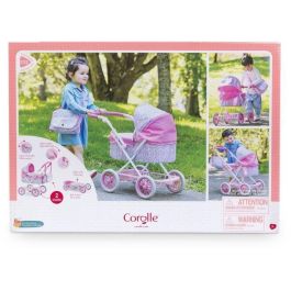 Corolle COR4062013141862 Cochecito de Bebé con Flores para Muñecos 36-52 cm Desde 3 Años