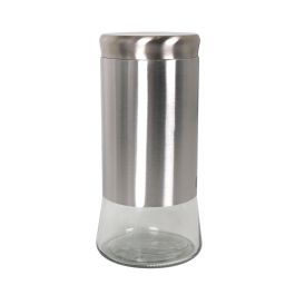 Tarro de Vidrio y Acero Quttin 1700 ml (12 Unidades) Tarro de Vidrio y Acero Quttin 1700 ml (12 Unidades)