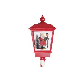 Farola Navidad Tradicional DKD Home Decor Rojo Blanco 30 x 180 x 30 cm