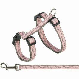 Trixie TRI1740204668942 Arnés Ajustable con Correa, Medidas Cuello/Pecho 27-45 cm, Ancho 13 mm, Largo 1.20 m, Colores Gris y Rosa Trixie TRI1740204668942 Arnés Ajustable con Correa, Medidas Cuello/Pecho 27-45 cm, Ancho 13 mm, Largo 1.20 m, Colores Gris y Rosa