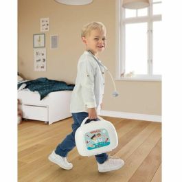 Smoby SMO1687451761395 Vanity Docteur Maletín con Asa, 15 Accesorios Incluidos, Hecho en Francia