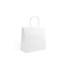 Algon Set-3 Bolsa Papel Blanco 26x17x26 cm (24 Unidades)