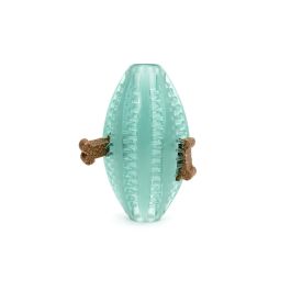 Gloria Pelota Dental Rugby TPR 9 cm para Perro Juguete Mordedor Limpieza