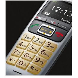 Gigaset E560 Teléfono Inalámbrico DECT con Manos Libres Identificador de Llamadas Negro Plata