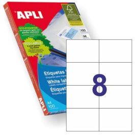 Apli Etiquetas Adhesivas 105x74 mm Inkjet-Láser C-Rectos 8 X 100H Blanco Precio: 17.89000004. SKU: S8400831