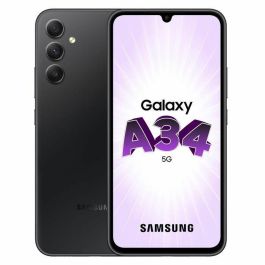 Smartphone Samsung A34 5G 6,6" 6 GB RAM 128 GB Negro Gris Acero Smartphone Samsung A34 5G 6,6" 6 GB RAM 128 GB Negro Gris Acero