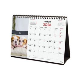 Finocam Calendario de Sobremesa S-210x150 mm, Para Escribir, Tema Cachorros, Anual 2026, Con Espiral Doble Precio: 5.50000055. SKU: B12GRTYMPR
