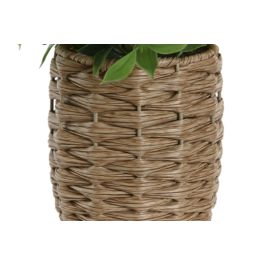 DKD Home Decor Planta Artificial Verde Natural PE/Fibra 25.5 x 28 x 25.5 cm (6 Unidades)