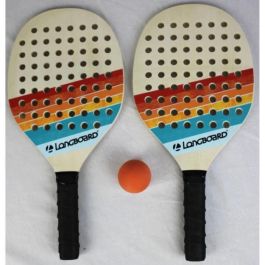 Set de tenis 2 raquetas de madera y 1 pelota - DEPORTE Y DIVERSIÓN - PLAYA - Infantil - Multicolor Precio: 26.49999946. SKU: B1BEE9L5AP
