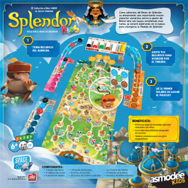 Space Cow SCOSPK0101ES Splendor Kids - Juego de Mesa de Estrategia para 2-4 Jugadores, Edad 6+, 25 Minutos