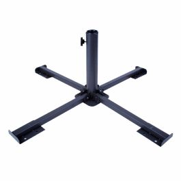 Base para Sombrilla Aktive 86 x 34 x 86 cm Negro Metal (2 Unidades) Base para Sombrilla Aktive 86 x 34 x 86 cm Negro Metal (2 Unidades)