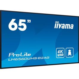 Monitor Iiyama 65" 3840X2160, Uhd, 500Cd/M2, Landscape Portrait, Mm 2X 10W, 3X Hdmi, Usb 2.0 X2, Wifi, Lan, Media Play Usb, Control Lan / Rs232C, Iisignage2 (Cms/Dms),E-Share,Android 11 Os, 24/7,Vesa Mount 400X400 (Soporte Pared Incluido) (Lh6560Uhs-