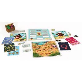 Clementoni La Búsqueda del Tesoro - Juego de Mesa Personalizable con 24 Tableros y 48 Acertijos Visuales, incluye Cofre
