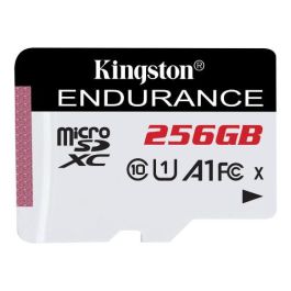 Kingston SDCE/256GB Memoria MicroSDXC 256GB UHS-I Clase 10 para Vigilancia y Cámaras de Vehículo, Resistencia Extrema